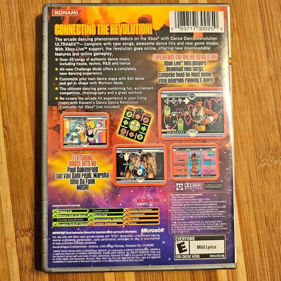 X-Box DDR Ultramix Platinum Hits Ed. EUC, Konami, Dance Dance Revolution - Picture 4 of 4